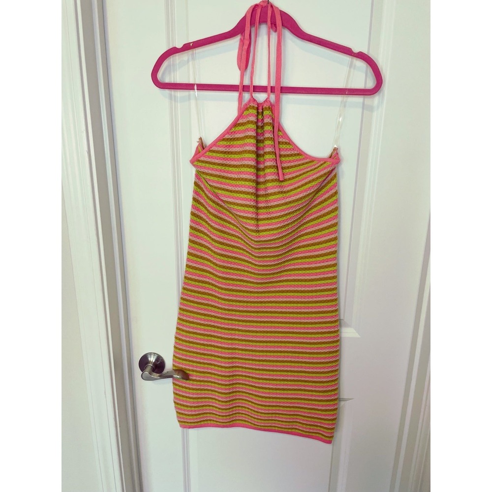 Blue Lush - Striped Knit Halter Dress‎